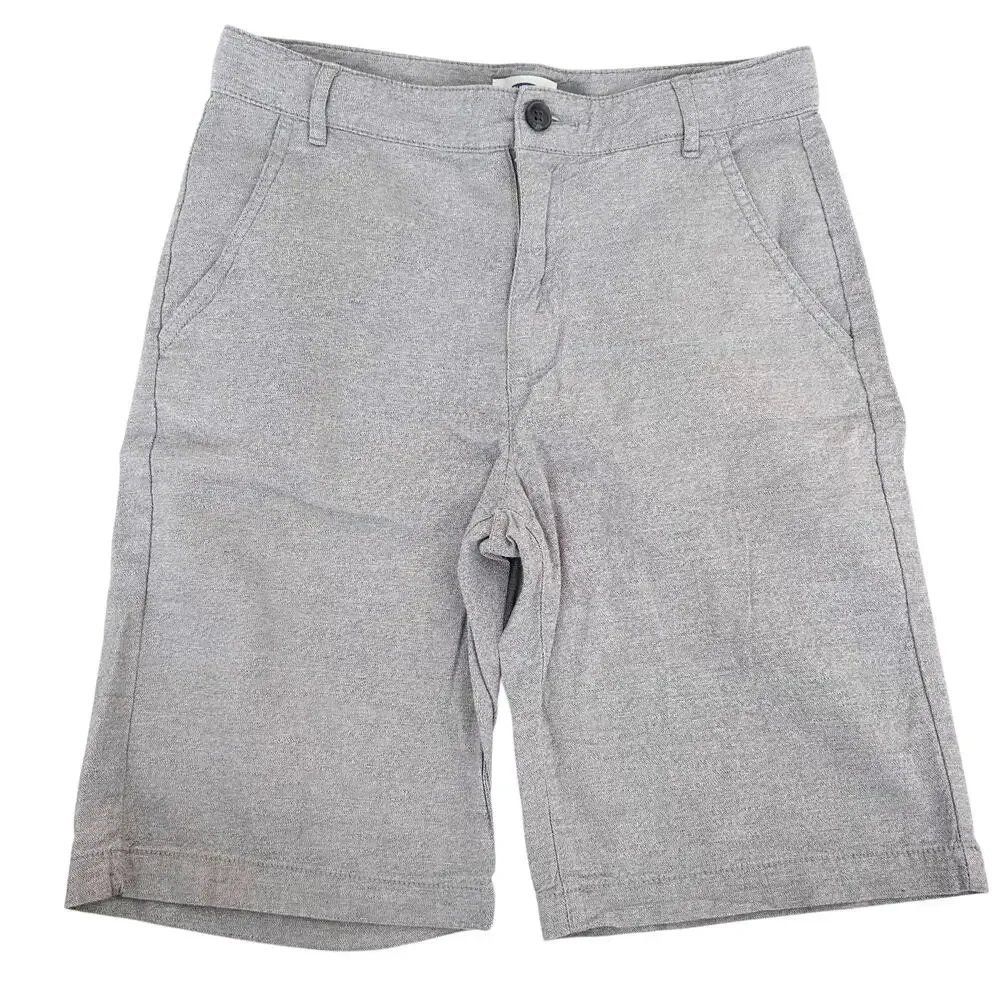 Old Navy Gray Flat Front Shorts Sz 14 Boys